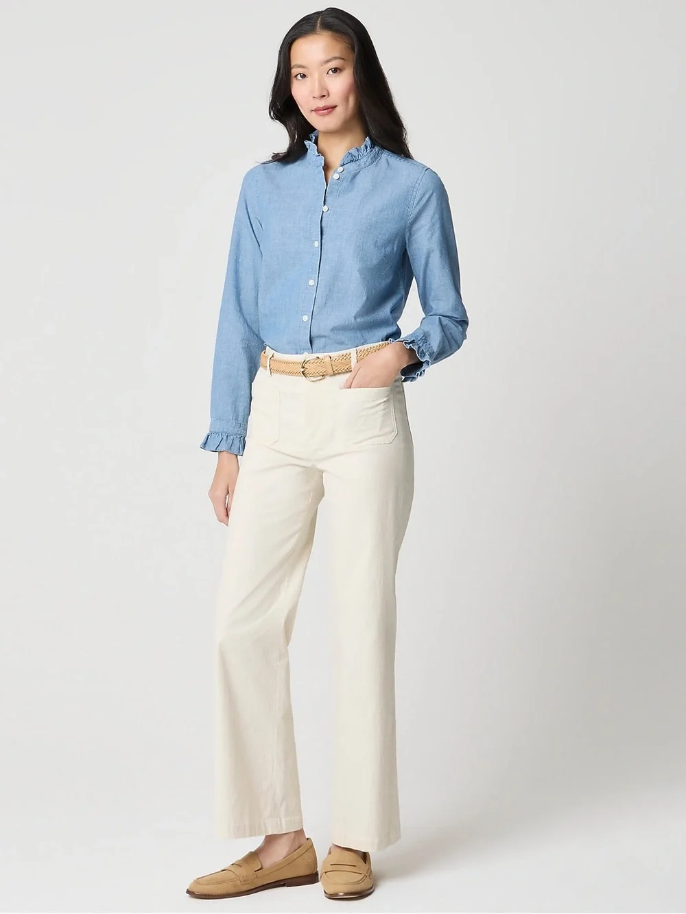 J. Crew Lizzie wide-leg pant